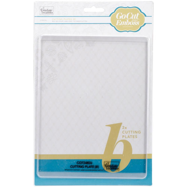 B PLATES for CUTTLEBUG B PLATE SET - REPLACEMENTS by COUTURE CREATIONS - Buy with a C Plate and Save !!  LIMITED SUPPLY !