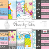CELEBRATION GNOMES -GNOME CARD KIT - 36 SHEETS - PAPER BOUTIQUE #PB1628