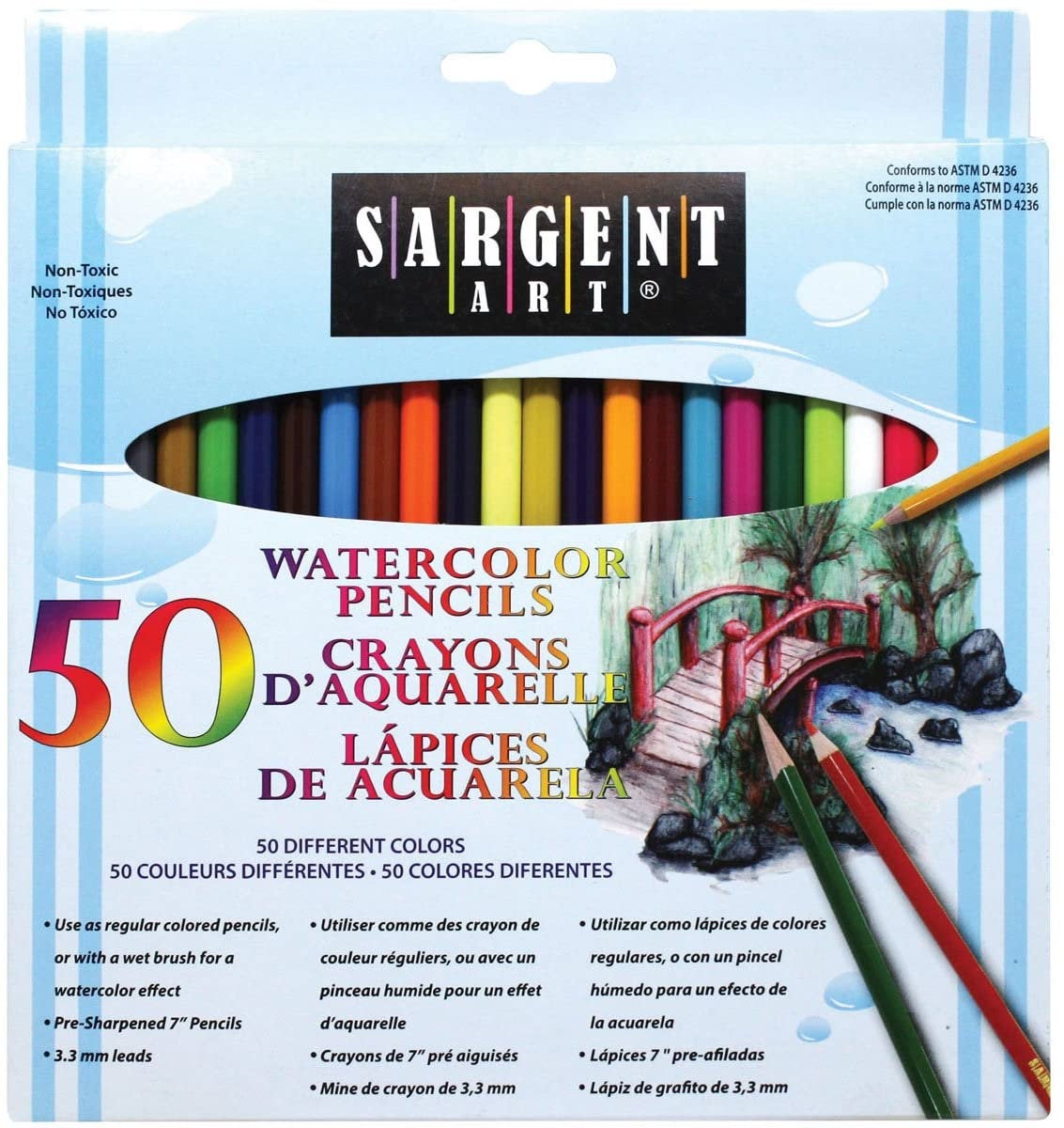 Sargent Art Watercolor Crayons 24 Colors