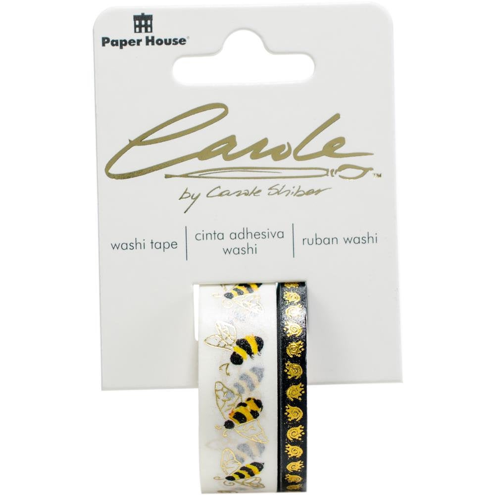BEEs WASHI TAPEs with GOLD FOIL by Carol Shiber from Paper House - Really Beautiful !! Back in Stock !!