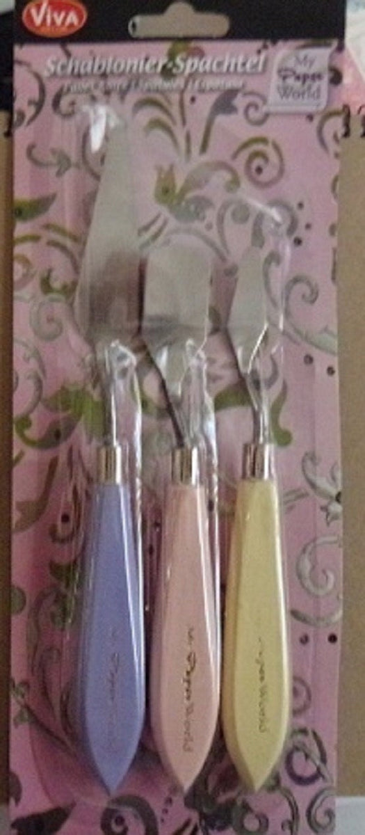 PALETTE KNIFE SET for StENCIL or MIXeD MeDIA TOOLs - by Viva Decor - S –  BARBS CRAFT DEPOT
