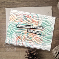 TIDAL SAND - 3D Embossing Folder 8"x8" by Creative Expressions - New !   EF3D-062