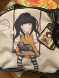 GORJUSS GIRLS - " RUBY ON A SWING " LADIES HANDBAG / PURSE -  RARE !