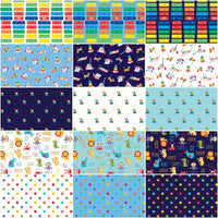 QUILT SQUARES - FISHER PRICE BABY - COTTON - RILEYBLAKE 5" STACKER -42 PIECES -* RETIRED *