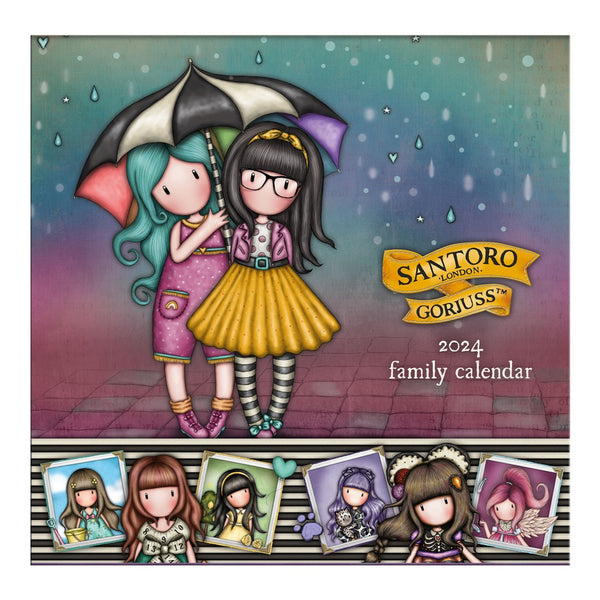 GORJUSS GIRLS 2024 WALL CALENDAR - FAMILY CALENDAR - In Stock Now !