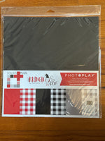 KRINGLE & CO SOLIDS & PRINTS -  12x12 Cardstock to MATCH UP WITH THE OTHER ITEMS