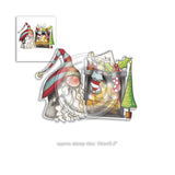 POLKADOODLES - GNOME CHRISTMAS - " MORE WAITING  "   PD7946