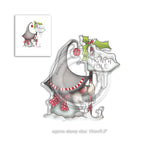 POLKADOODLES - GNOME CHRISTMAS - " NORTH POLE "   PD7944