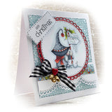 POLKADOODLES - GNOME CHRISTMAS - " NORTH POLE "   PD7944