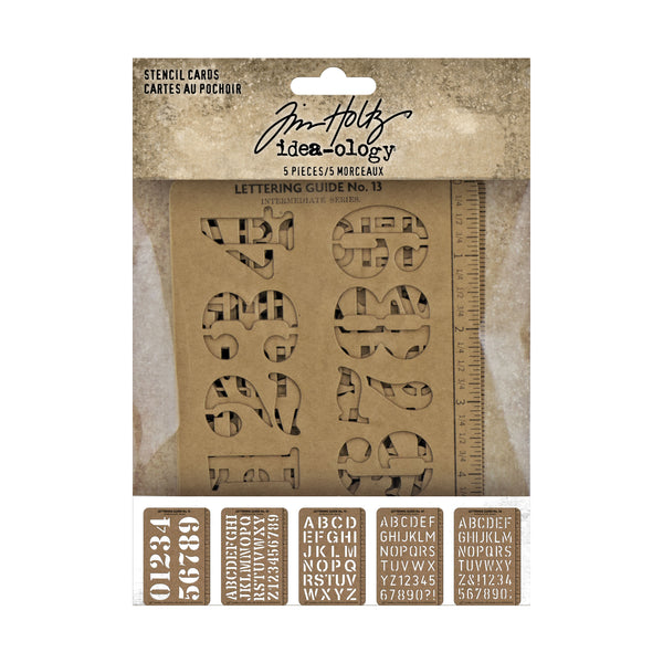 TIM HOLTZ STENCILS #94135 - LETTERS &  NUMBERS  - RETIRED PRODUCT !  limited quantity