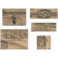 TIM HOLTZ  IDEAOLOGY WOODEN VIGNETTE PANELS - #TH94124 -   RARE !!