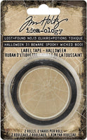 HALLOWEEN LABEL TAPE by TIM HOLTZ - #94074  - 2 ROLLS - 2 YARDS EACH  FROM 2020