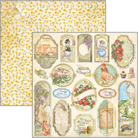 AESOP'S FABLES - CARDSTOCK 8x8 SCRAPBOOK PAPER SET - 12 DOUBLESIDED PAPERS by CIAO BELLA