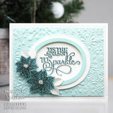 SNOWFLAKE SOLITUDE  - 3-D  Embossing Folder by CREATiVE EXPRESSIONs - NEW !!   #EF3D030 - CHRiSTMAS CARDs