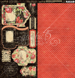 LOVE NOTES by GRAPHIC 45 - JOURNALING CARDS EPHEMERA PACK   VALENTINES - WEDDINGS