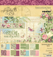 BLOOM by GRAPHIC 45 - 8x8 PAPER PAD only