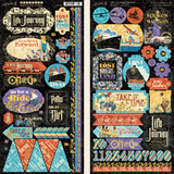 LIFE's a JOURNEY ACCESSORY ITEMs  by GRAPHiC 45  -   !! EPHEMeRA Pack, DiE CUTs, CHIPBOaRD