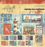 CATCH OF THE DAY  by GRAPHIC 45 -BACKGROUNDS &  SOLIDS - New !