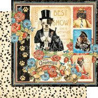 WELL GROOMED COLLECTION by GRAPHIC 45-  12X12 PAPER PAD & STICKERS - !!