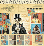 WELL GROOMED COLLECTION by GRAPHIC 45-  12X12 PAPER PAD & STICKERS - !!
