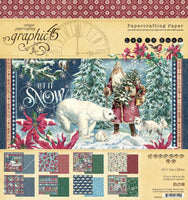 LET IT SNOW - DIE CUT EPHEMERA PACK ONLY  by GRAPHIC 45 -  CHRISTMAS COLLECTION 2021