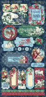 LET IT SNOW - JOURNALING CARDS ONLY  by GRAPHIC 45 -  CHRISTMAS COLLECTION 2021