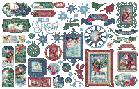 LET IT SNOW - CHIPBOARDS ONLY  by GRAPHIC 45 -  CHRISTMAS COLLECTION 2021