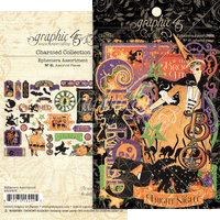 CHARMED by GRAPHIC 45 -  HALLOWEEN 2022 COLLECTION - EPHEMERA JOURNAL CARDS