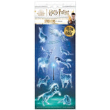 HARRY POTTER PATRONUS - "Glow in the Dark"  STICKERs - New !! - 17 in Pack - Larger Size -  by Paper House for Journals and Cards ! Enamel Button look