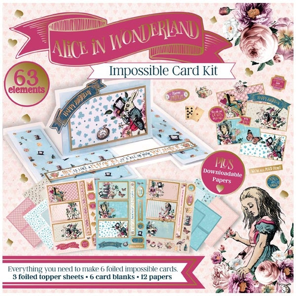 ALICE IN WONDERLAND - IMPOSSIBLE CARD KIT - NEW !!