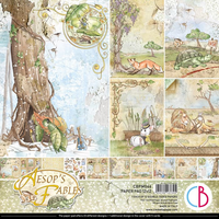 AESOP'S FABLES - CREATIVE PAD PAPER SET - 9 DOUBLE-SIDED A4 PAPERS by CIAO BELLA
