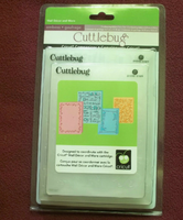 CUTTLEBUG COMPANION SET - WALL DECOR & MORE by CUTTLEBUG - EMBOSSING FOLDERS SET of 4 - BABY THEME & INSPPIRING WORDS