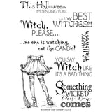 HALLOWEEN STAMPS - WITCHES LEGS - by COLORADO CRAFT CO.