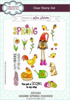 GNOME SPRING CHICKEN STAMPs Set  by Lisa Horton  for Creative Expressions -EASTER THEME