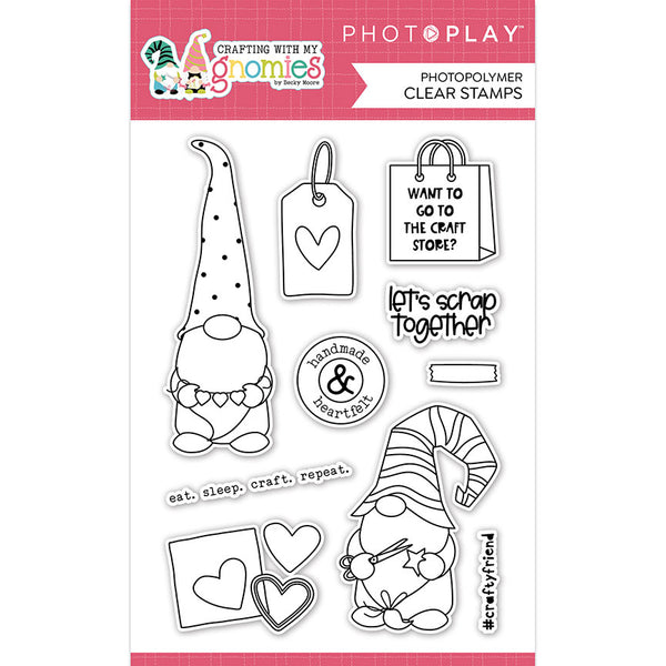 CRAFTING WITH MY GNOMIES STAMP SET - Tulla & Norbert - GNOMES  by PHOTOPLAY