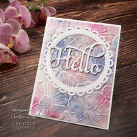 EMBOSSING FOLDER - 3D  - COSMOS BOUQUET -  EASTER   6x6 by Creative Expressions - New 2023 !!