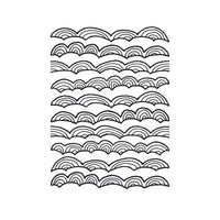 CLOUDS IN ROWS - EMBOSsING FoLDeR - A2 by Darice - NeW NeW NeW - JuST ARRIVeD