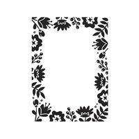 FLORAL BORDER - NEW by DARICE -  A2 EMBOSSING FOLDER -  30094081