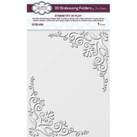 SYMMETRY AT PLAY  - 3-D  Embossing Folder by CREATiVE EXPRESSIONs - NEW !!   #EF3D036