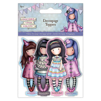 GORJUSS - BIRTHDAY GIRL - FELT STITCHED TOPPERS  6 Pieces - In Stock Now !!