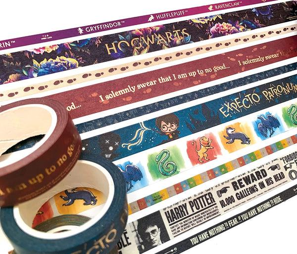 Paper House Productions Harry Potter Washi Tape Set - Watercolor Houses