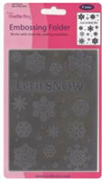 LET IT SNOW by Gina Marie   WINTER - CHRISTMAS  - A2 EMBOSSINg Folder -  IMPORTED -