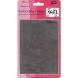 NOEL - CHRISTMAS CARD EMBOSSING FOLDER  by Crafts Too !  A2 EMBOSSINg Folder - A2 - IMPORTED -