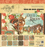 OFF TO THE RACES by GRAPHIC 45 - PAPER PAD 12X12