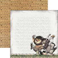 WHERE THE WILD THINGS ARE - SCRAPBOOK PAPER SET - 12x12 PAPERS & STICKER SHEET -  NEW !!