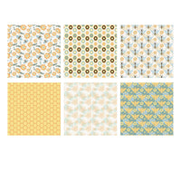 BEE FABULOUS  - SOLID COORDINATION PAPER 8X8 PAPER PAD  #PB1568  by  The PAPER BOUTIQUE