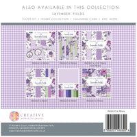 LAVENDER FIELDS SOLIDS - BY PAPER BOUTIQUE - NEW ! A4 - 24 SHEETS