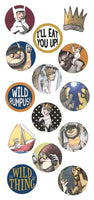 WHERE the WILD THINGs Are - PUFFY STICKERs - 15Pcs. per pack - by Paperhouse Productions -