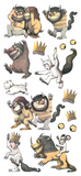 WHERE the WILD THINGs Are - PUFFY STICKERs - 15Pcs. per pack - by Paperhouse Productions -