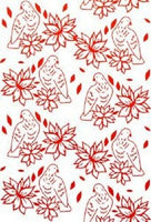 POINSETTIA LULLABYE - PARTRIDGES and POINSETTIAS - EMBOSSING FOLDER from COUTURE CREATIONS - RARE !!